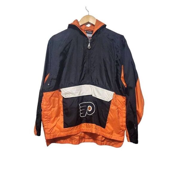 Philadelphia Flyers Hockey NHL Youth Size L Pullover Windbreaker Jacket